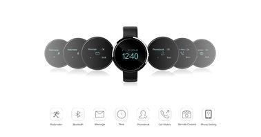 D360 بلوتوث گام شمار ورزشی ساعت هوشمند برای اندروید / iOS تلفن