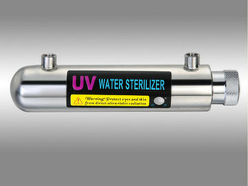 مسکونی UV اشعه ماوراء بنفش دستگاه ضدعفونی برای تصفیه آب، SS 304 مسکن